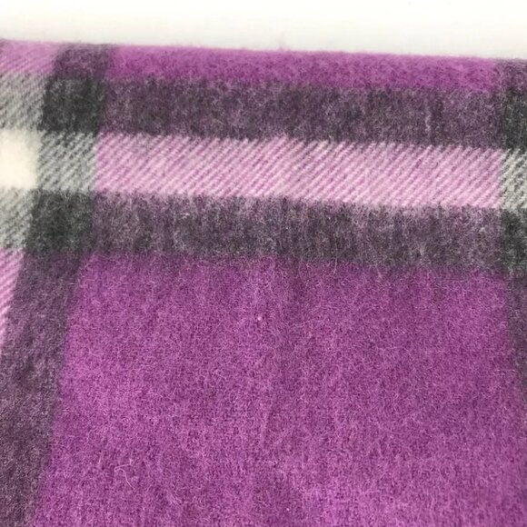 NOLLEY'S Check pattern Fringe Apparel Accessories Scarf Stole/Shawl Scarf wo... - Picture 8 of 11